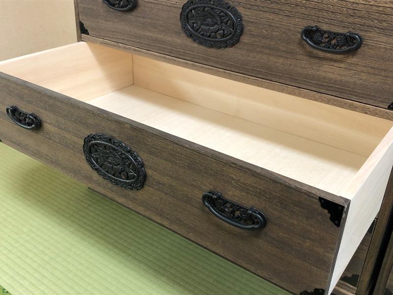 総桐民芸タンス 日和120幅3段 – 肥前桐民芸