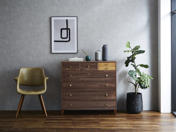 脚付き桐チェスト　COPA-1005　ＤＢ